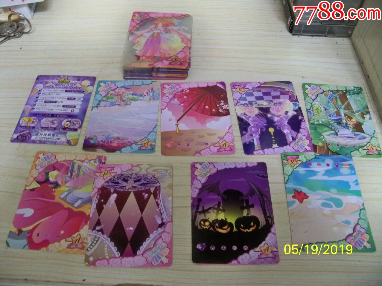 天使衣橱卡片83张【塑料卡片74张,纸质卡片9张】