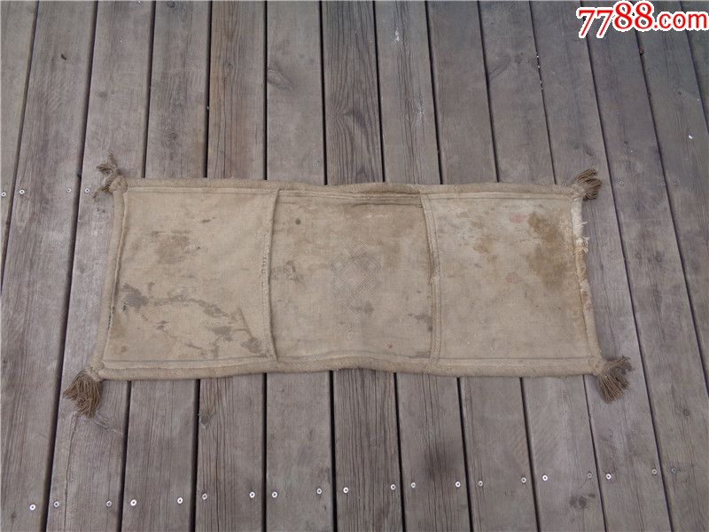 清代掌柜的收账时盛放钱币的中国结纹钱搭子