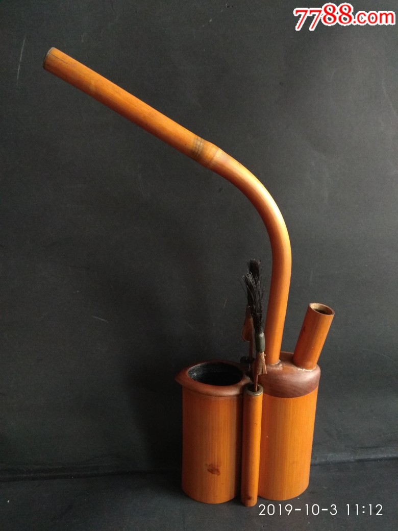 民清时期竹制水烟壶具