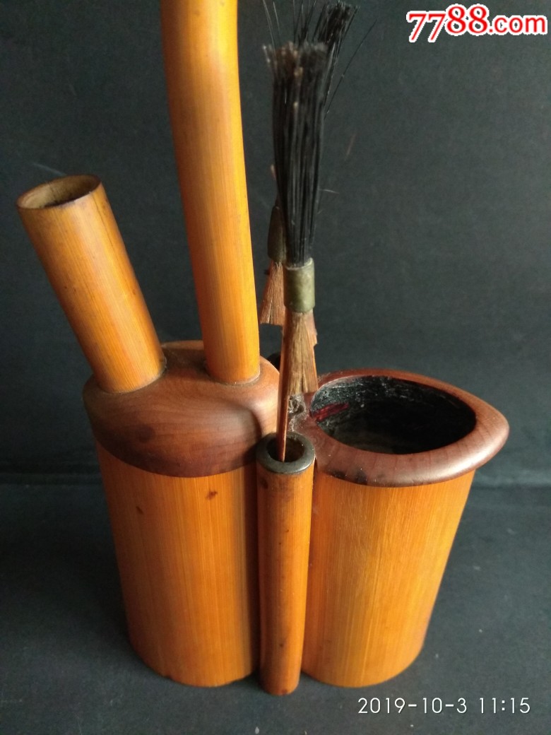 民清时期竹制水烟壶具