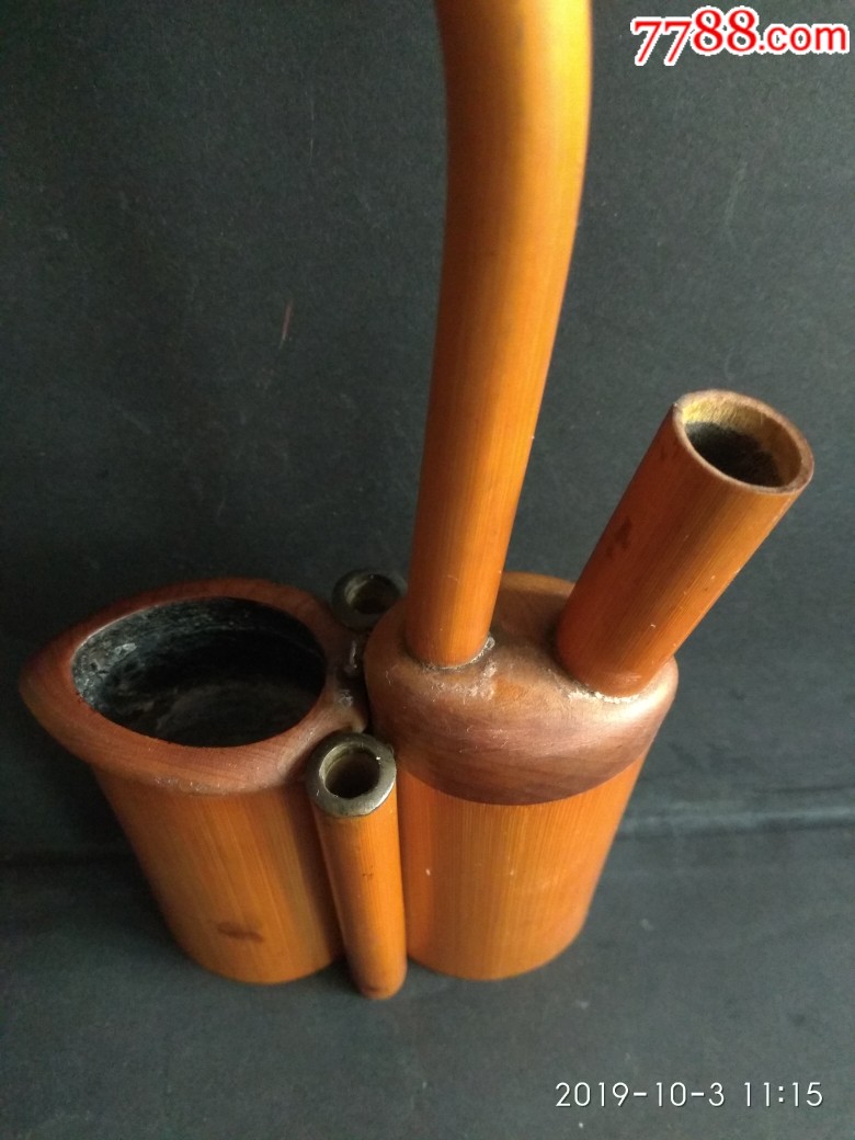 民清时期竹制水烟壶具