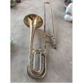 五六十年代专业演奏变调长号，锥形活塞长号乐器，由黄铜白铜组合制(au21315651)_7788收藏__收藏热线