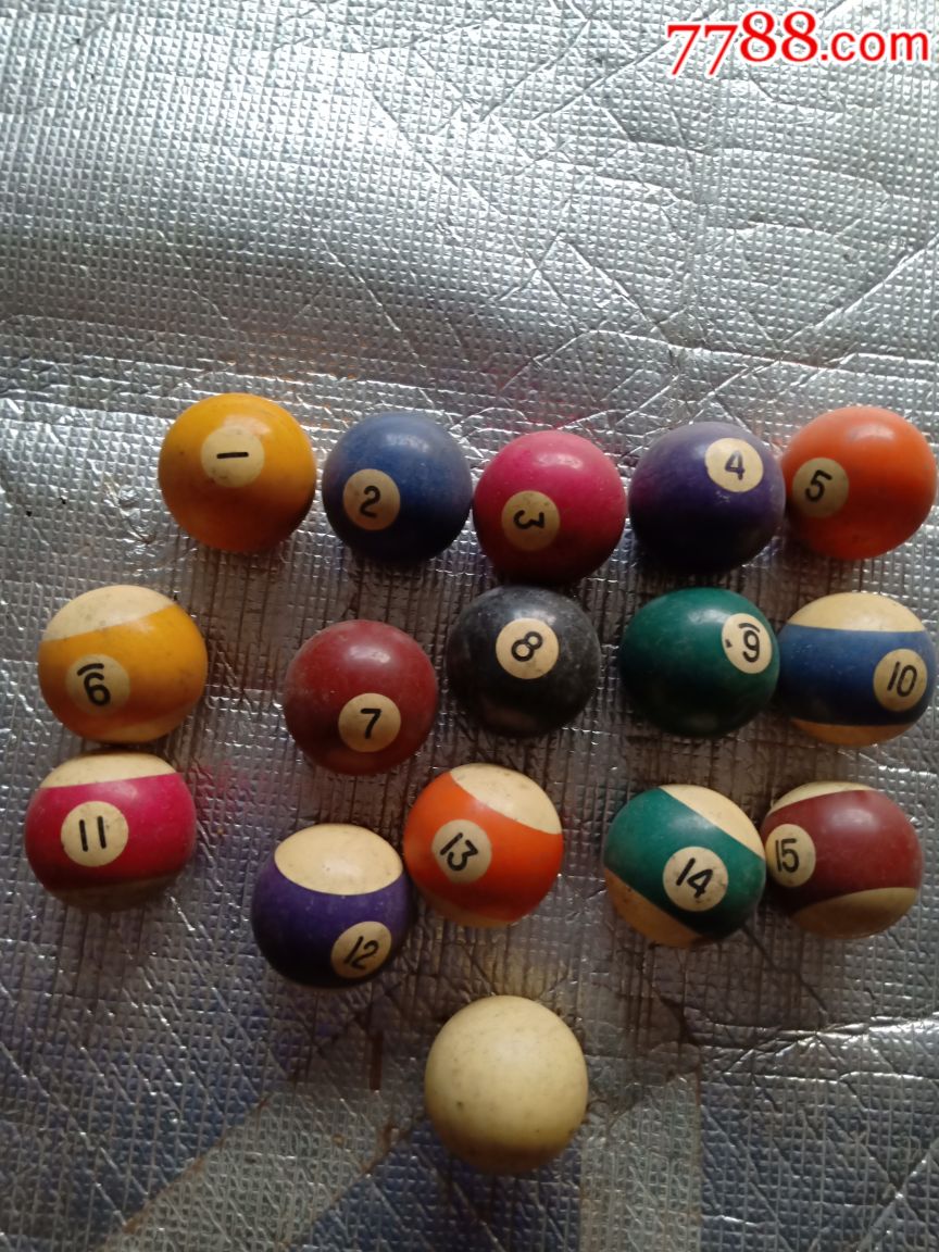 怀旧老台球一套