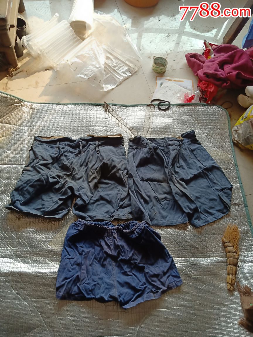 怀旧老蓝布裤衩3个