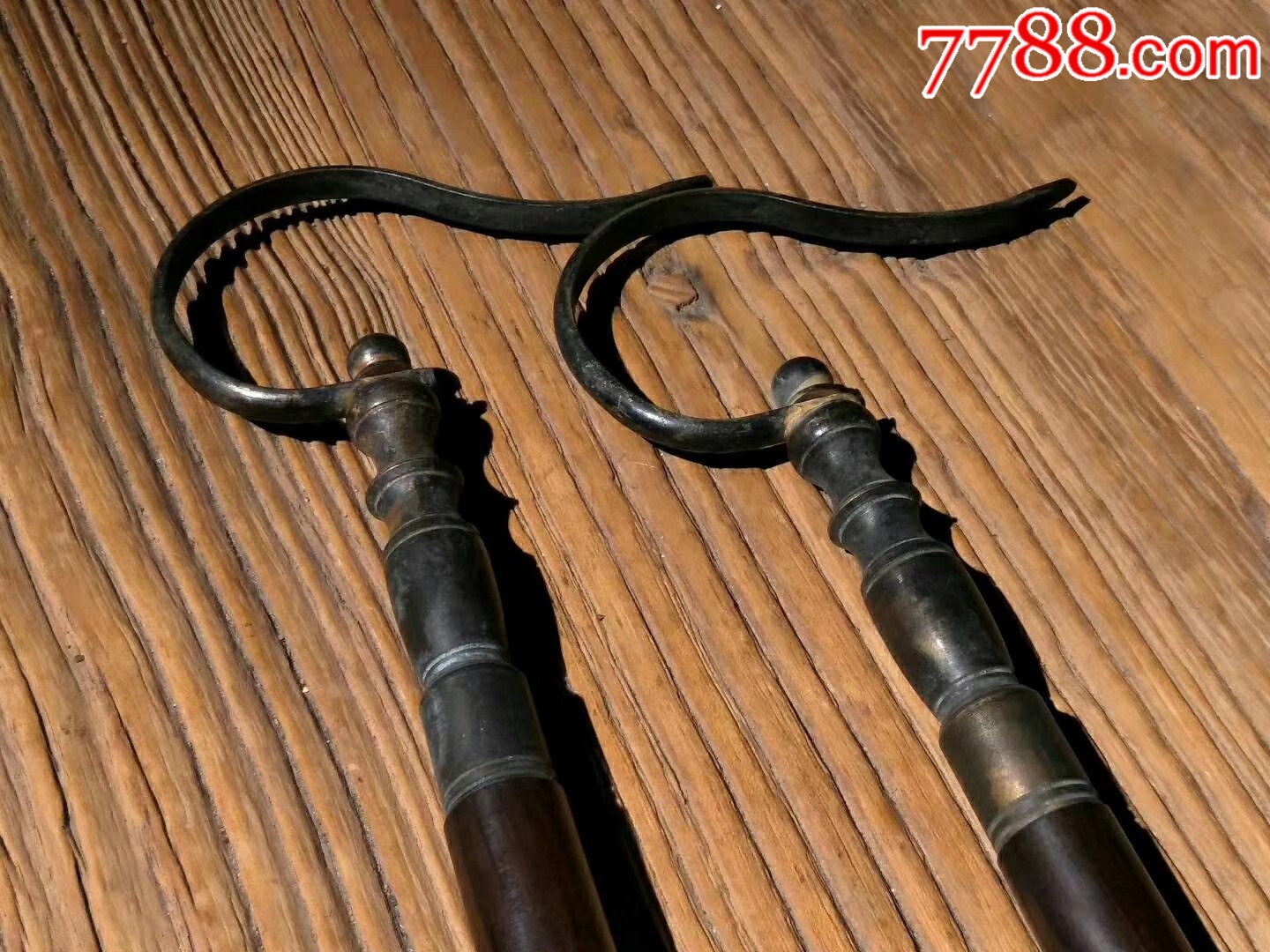 8206;红木8206;鸟笼子挂杆一对