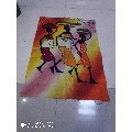 蜡染，人物，挂画，布画，民俗画，长70宽50(au21515732)_7788收藏__收藏热线