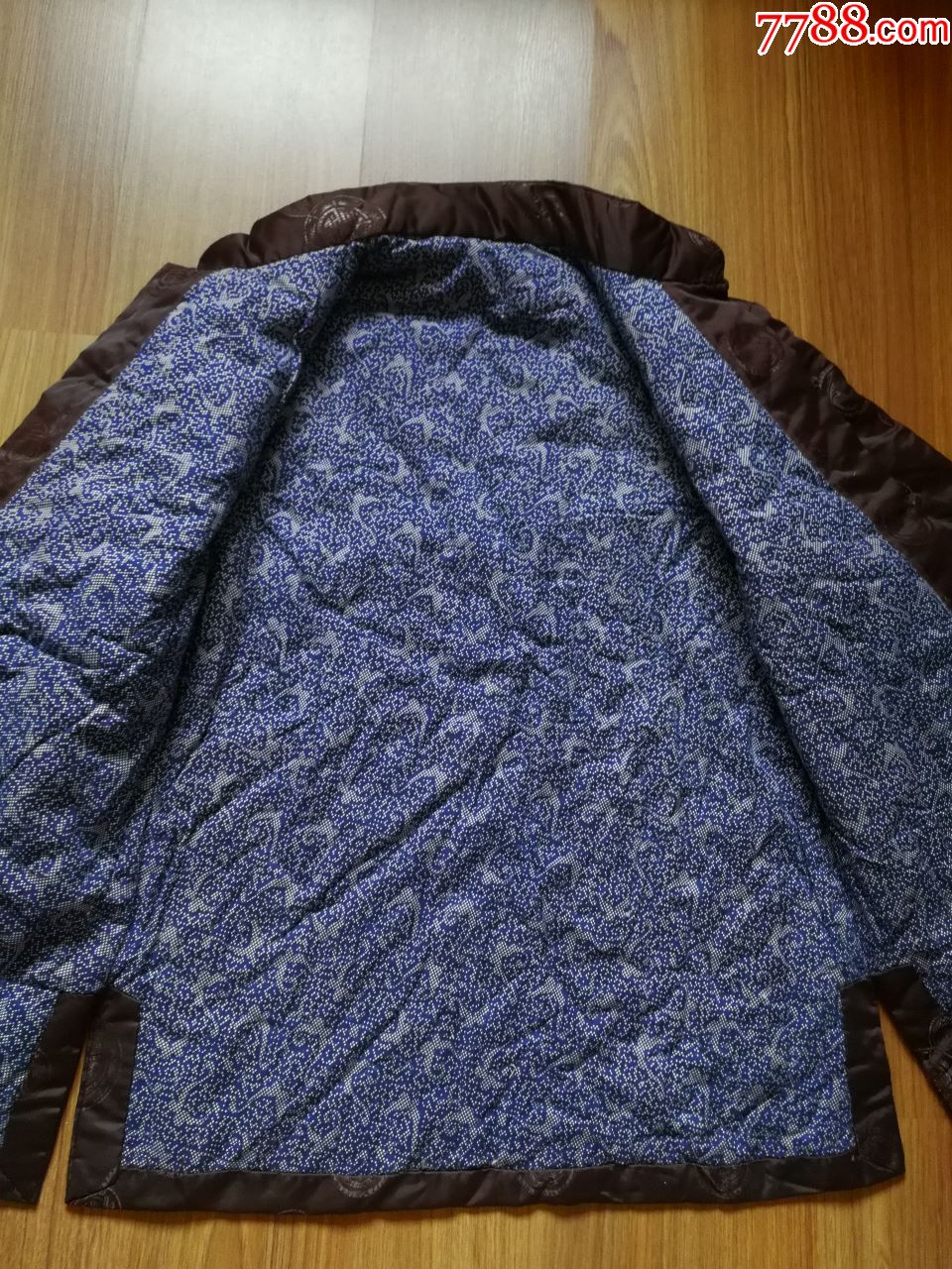 老式手工缎面男式棉袄