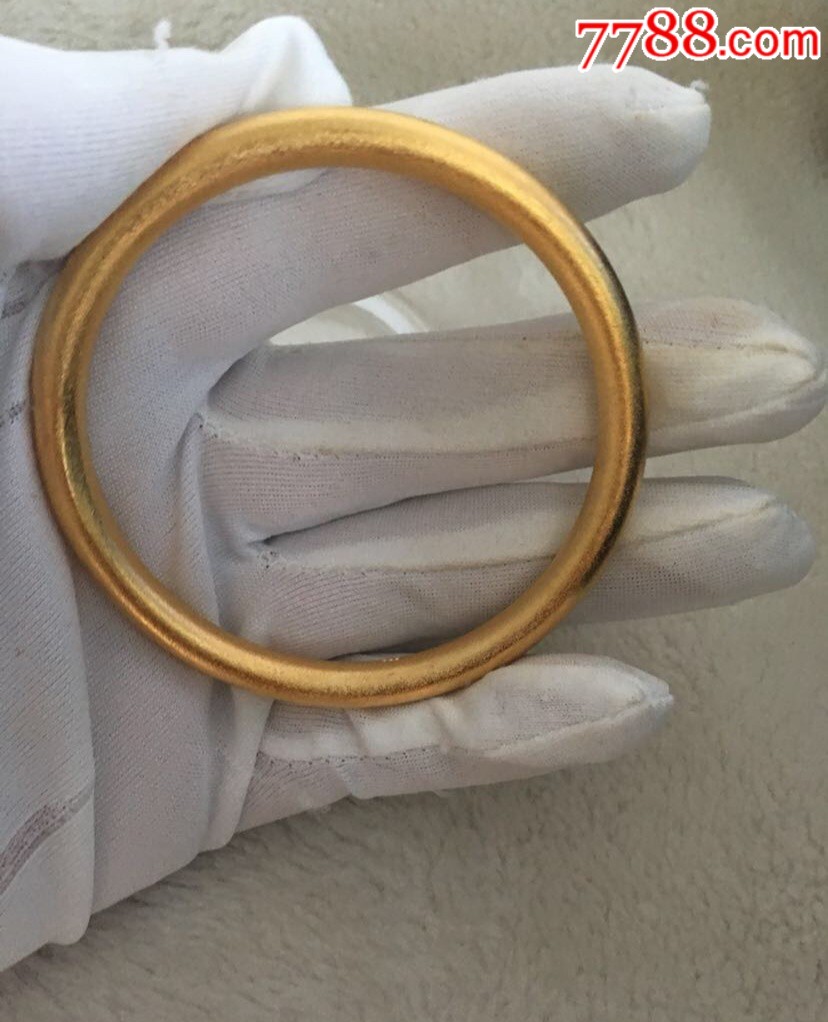 早期旧收藏古法手镯黄金传承系列小红书手环女1