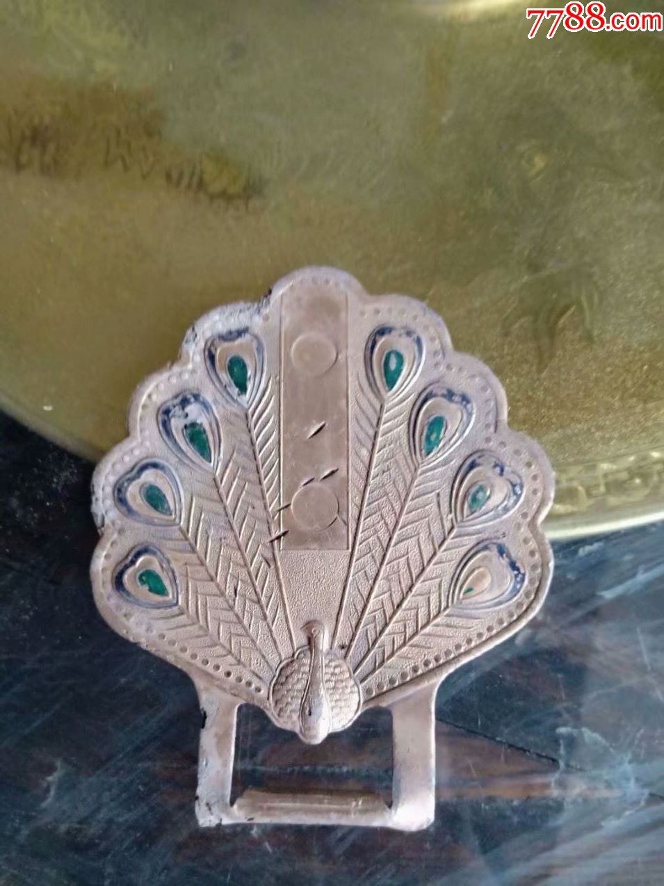 怀旧老金属孔雀牌