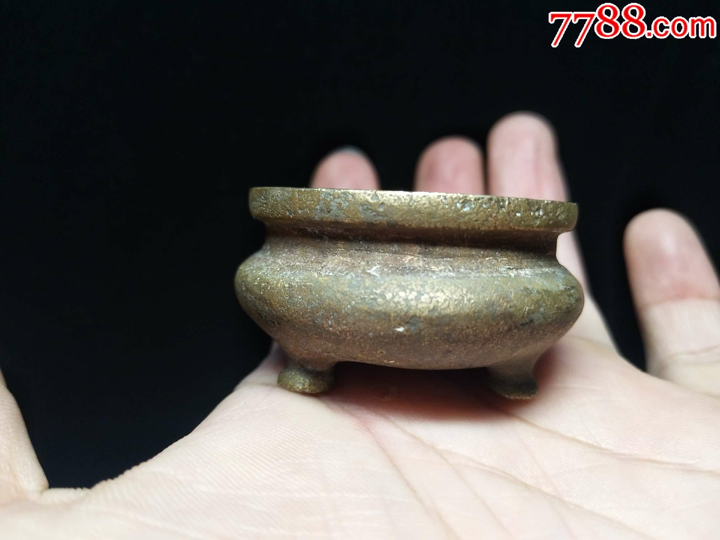 民国精致的小小的铜香炉