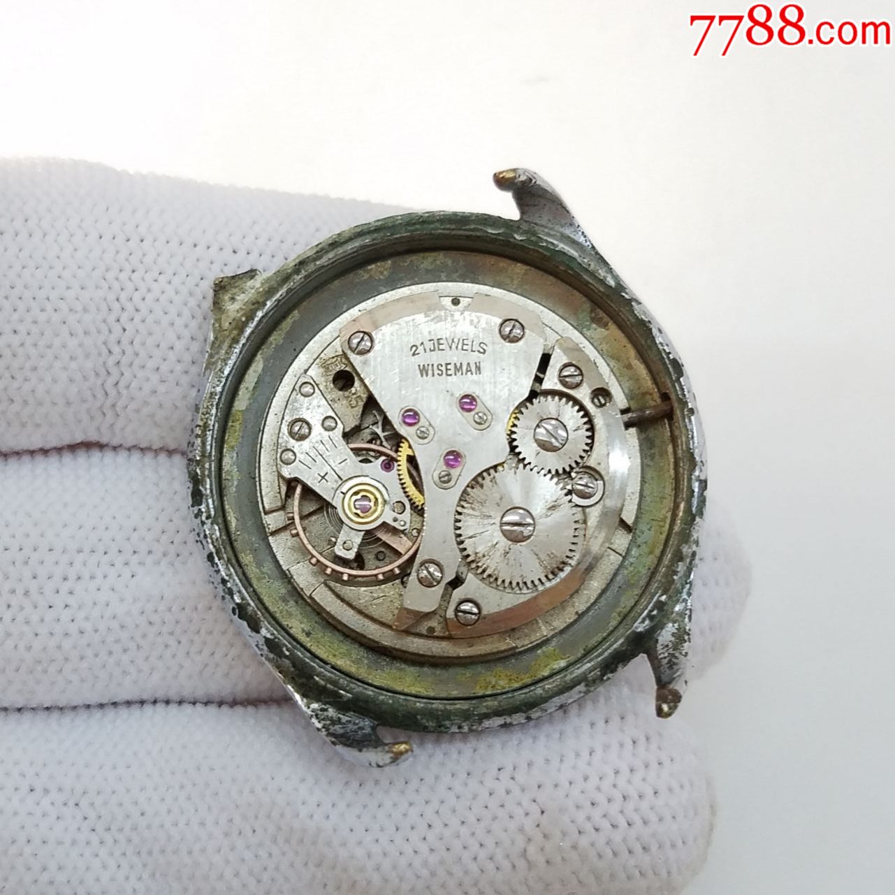 威司曼手动上链机械男表【21钻黄金套筒避震器机芯】【不走】-手表