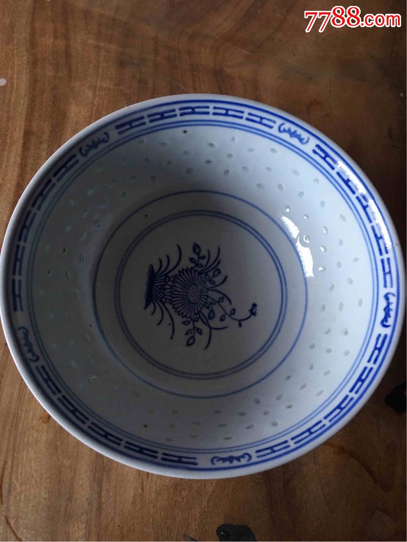 景德镇出口创汇玲珑瓷大碗