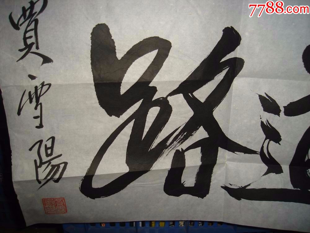 贾雪阳,将军,书法作品,条幅,走正道,行远路,辛卯年,2011年,具体看图