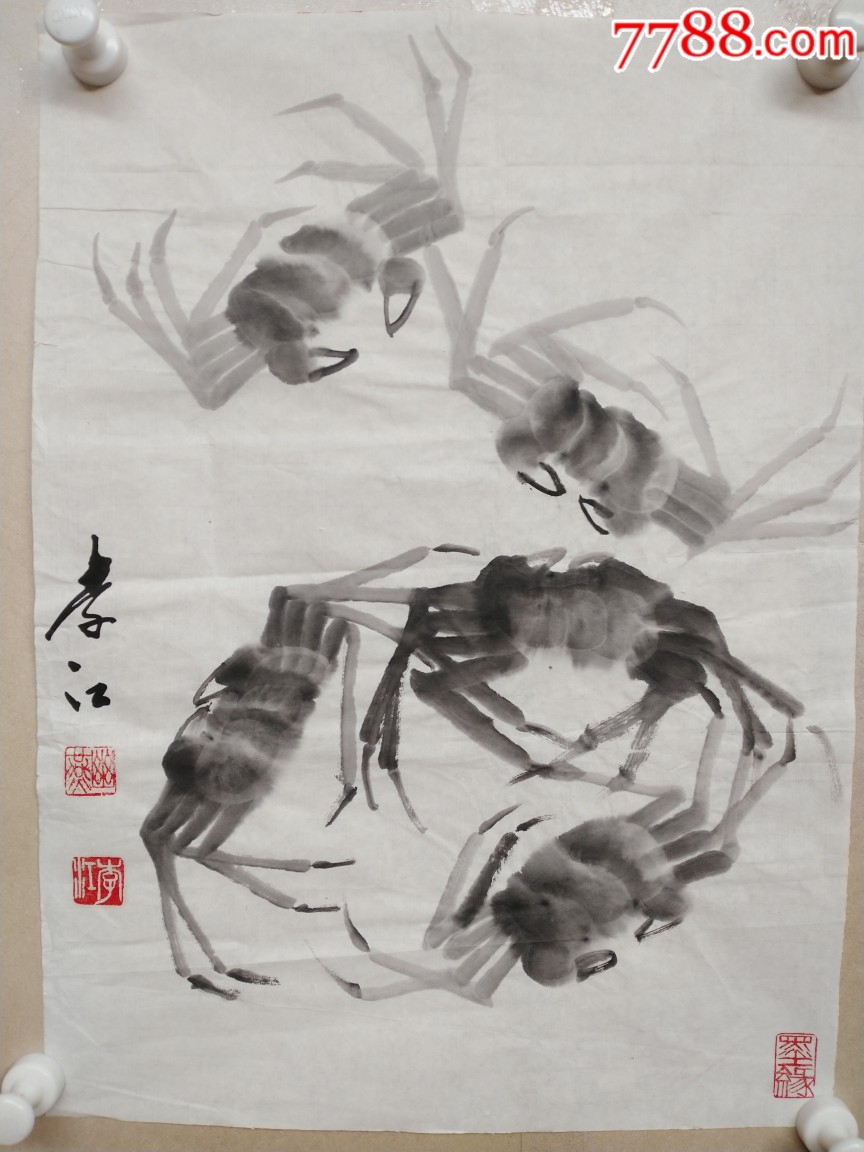 著名画家李江老师精品国画,尺寸47/35,欢迎捡漏