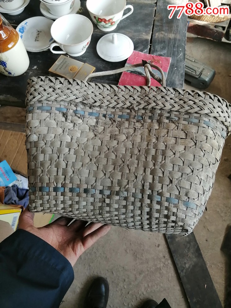 上世纪七八十年代手编菜篮子