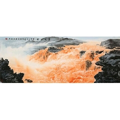 周智慧手绘六尺黄河山水公司酒店装修风景画(zc21894637)_7788收藏__收藏热线