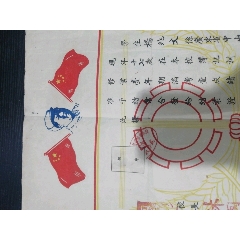 毛主席头像证书等二张(au21895172)_7788收藏__收藏热线