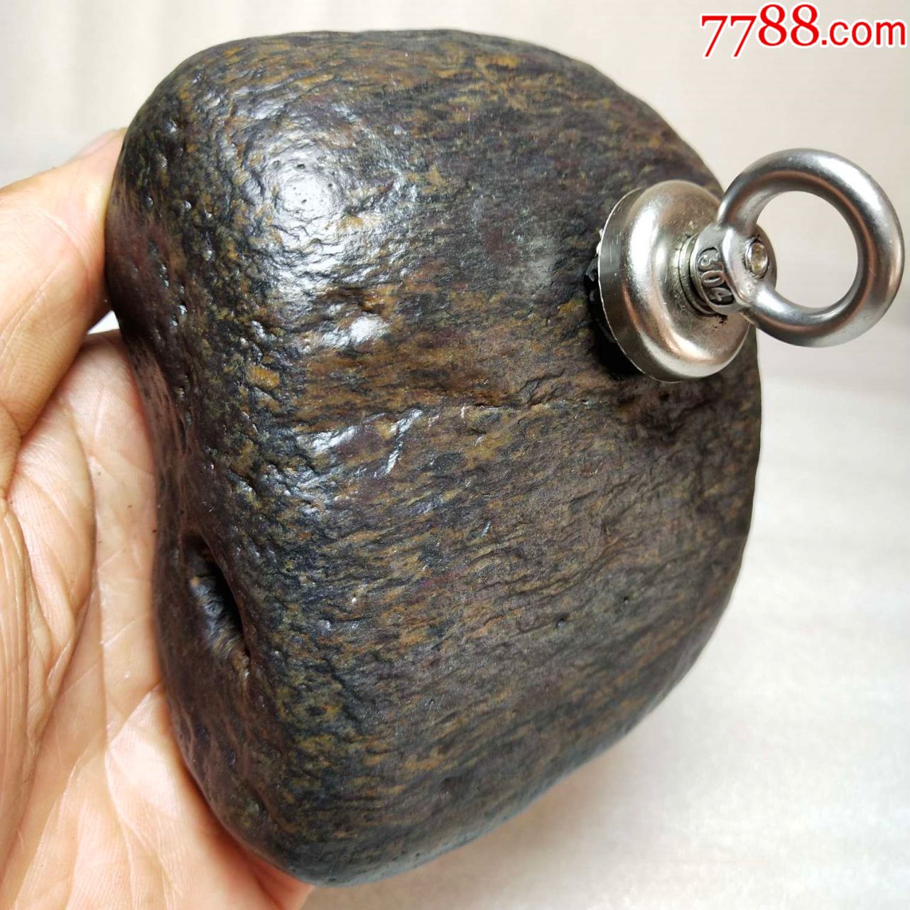 3412新疆哈密黑金刚红伊丁陨石陨铁663克