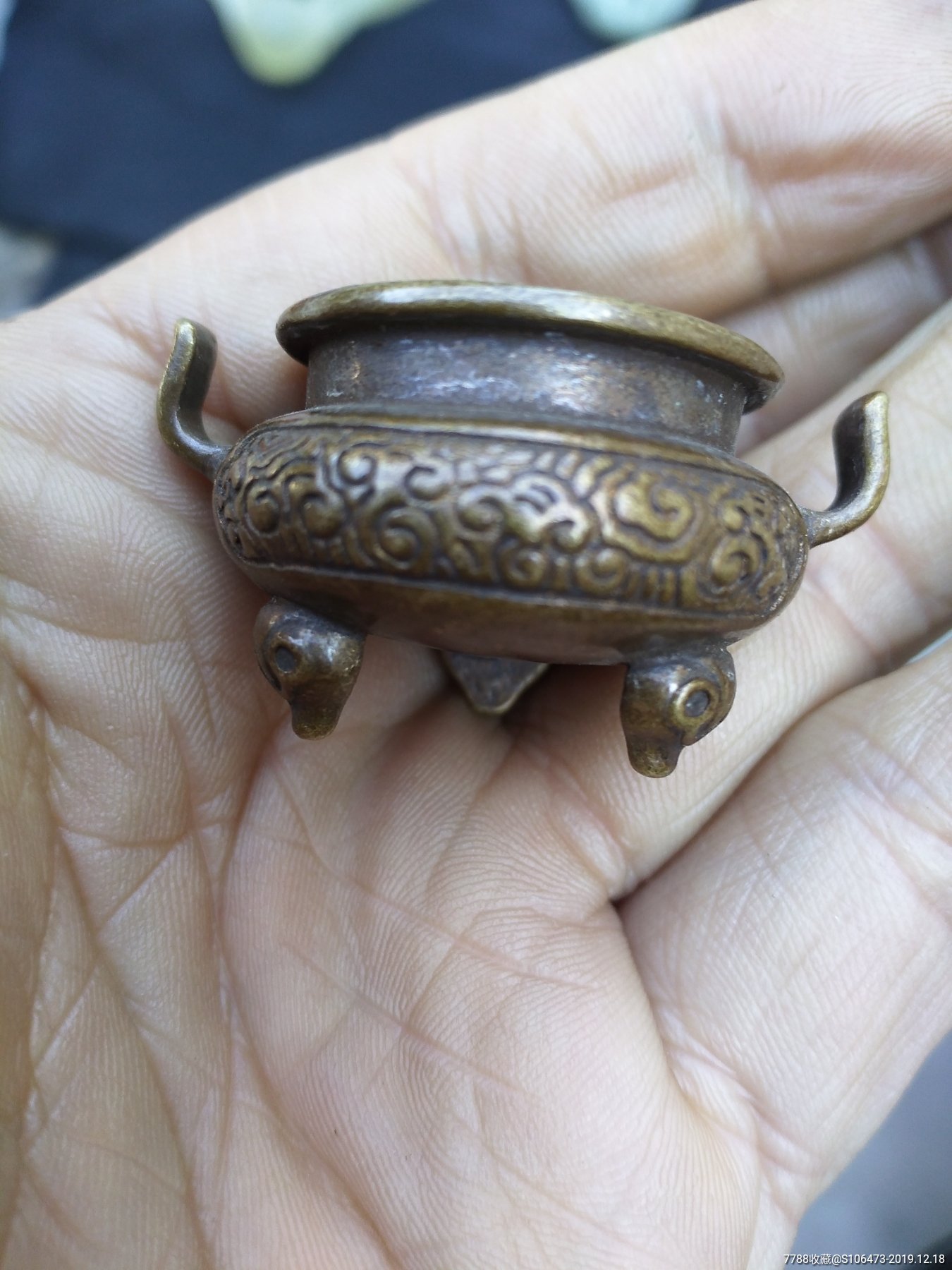 一柱香小铜香炉