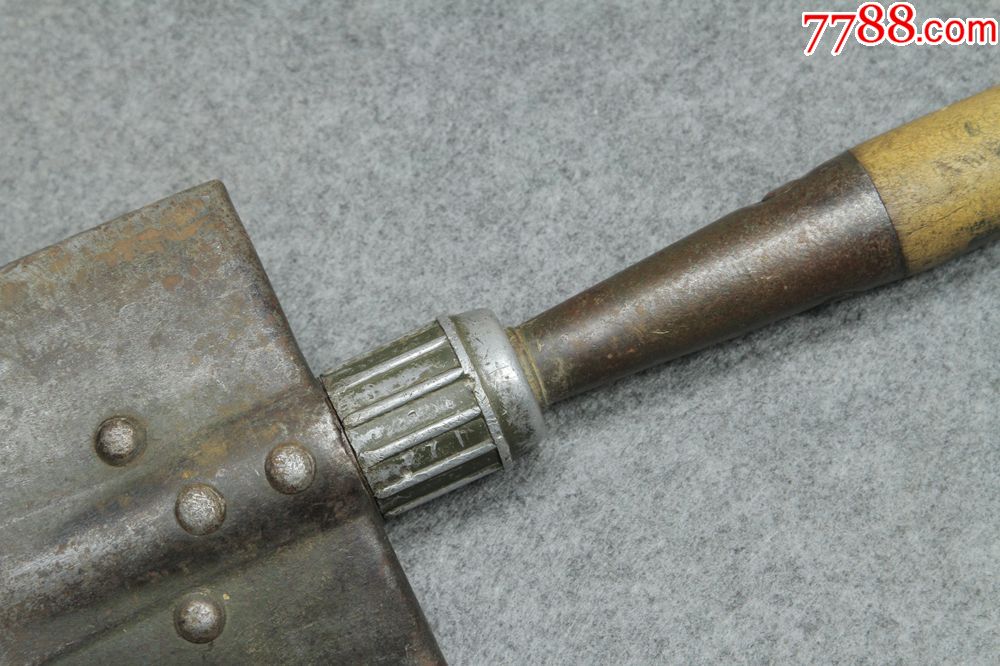 包邮好品二战原品1944年产美军m43型木柄折叠工兵锹铲