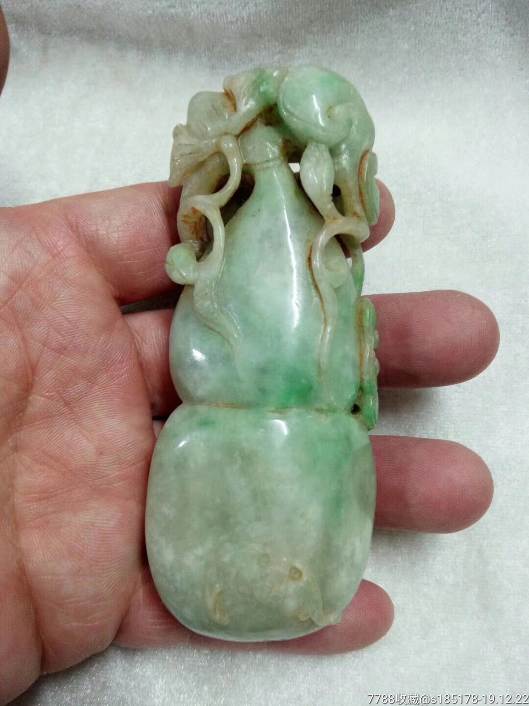 老翡翠葫芦把件