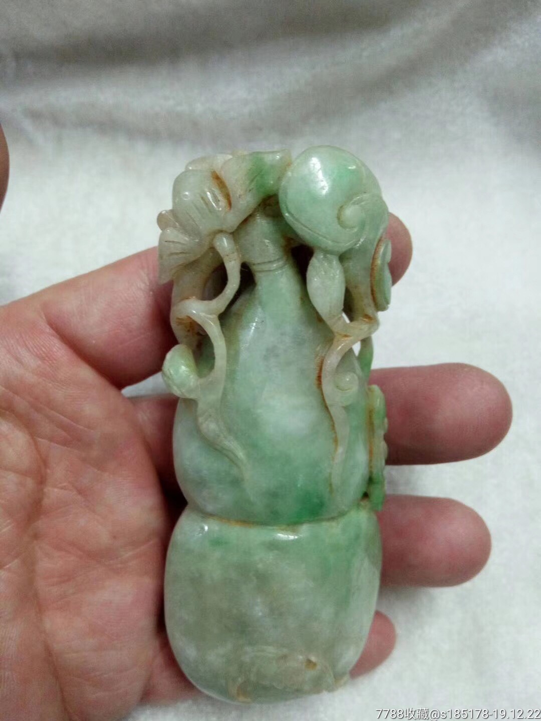 老翡翠葫芦把件