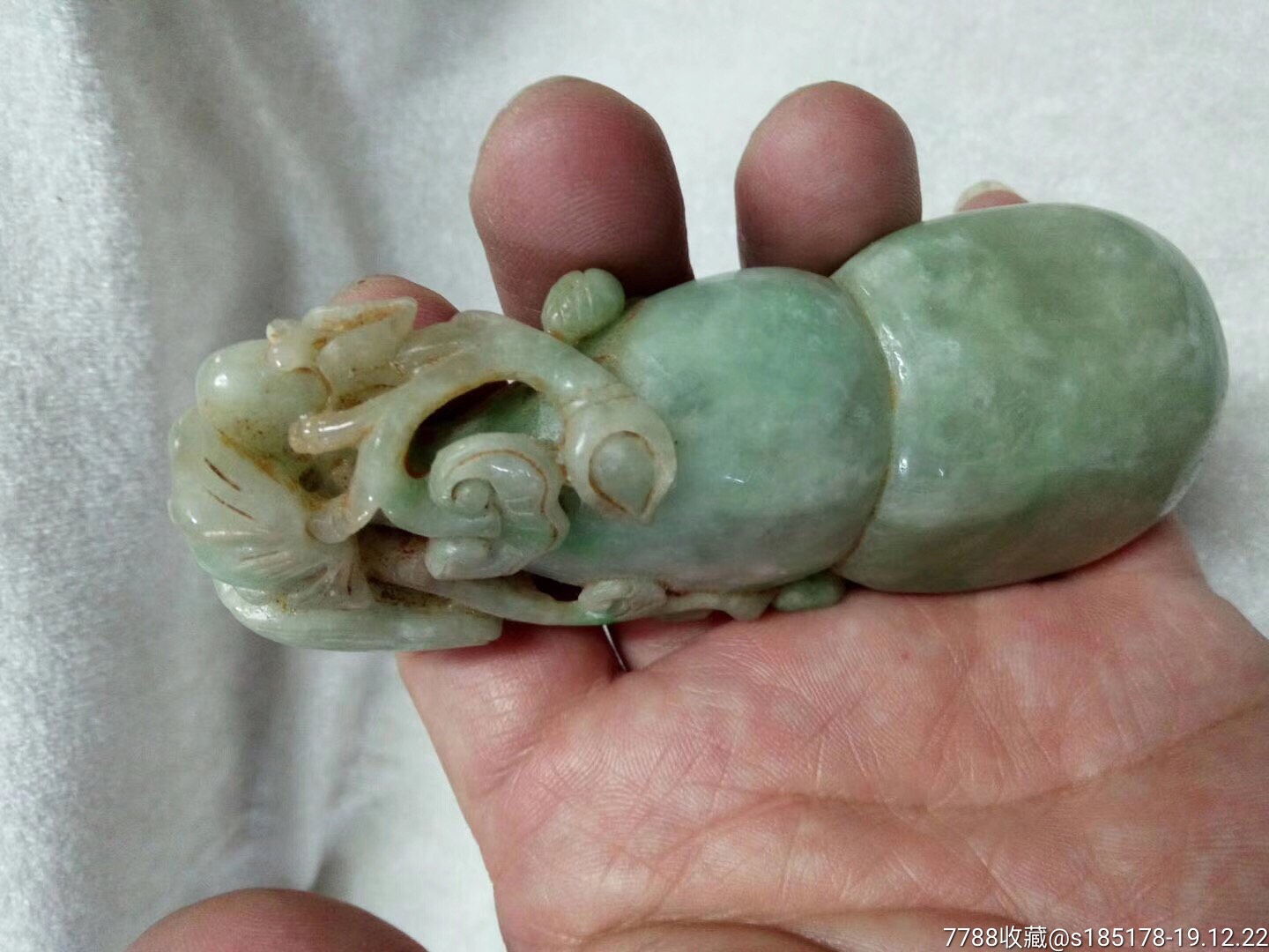 老翡翠葫芦把件