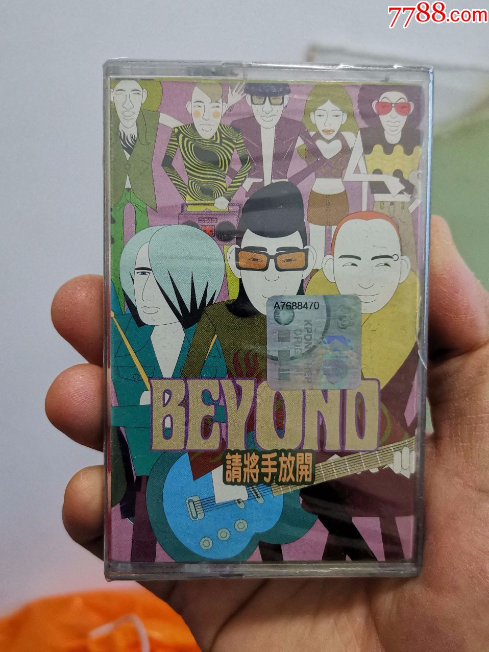 beyond《请将手放开》1997年粤语专辑,滚石原版磁带,全新未拆,新马
