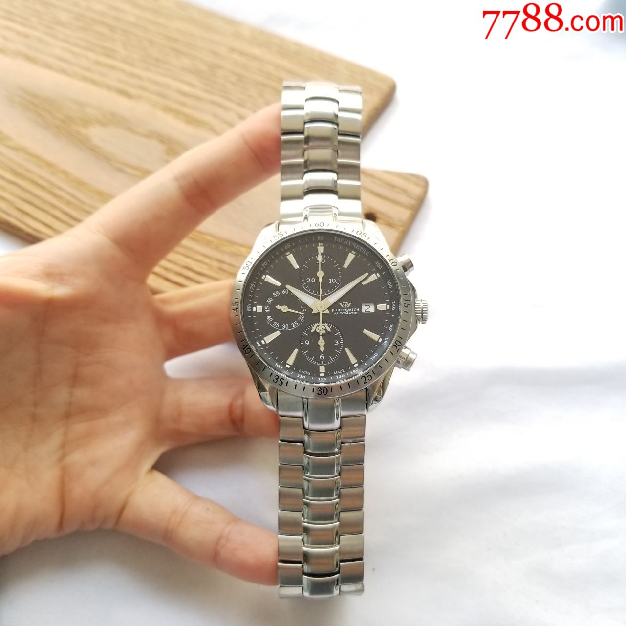 【eta机王-7750机芯!】瑞士品牌:philip-飞利浦-自动机械男表