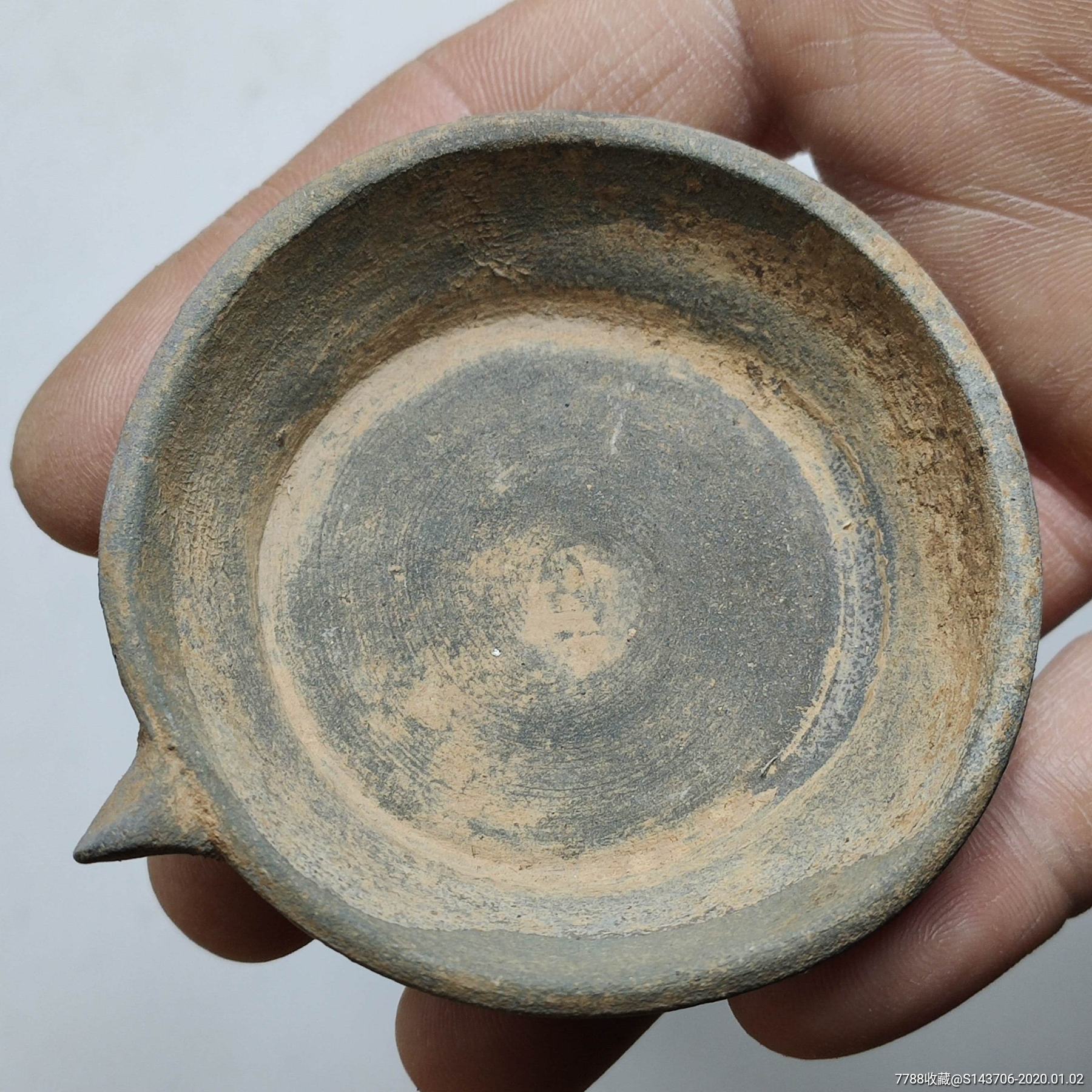 宋代越窑系古青瓷灯盏,a6