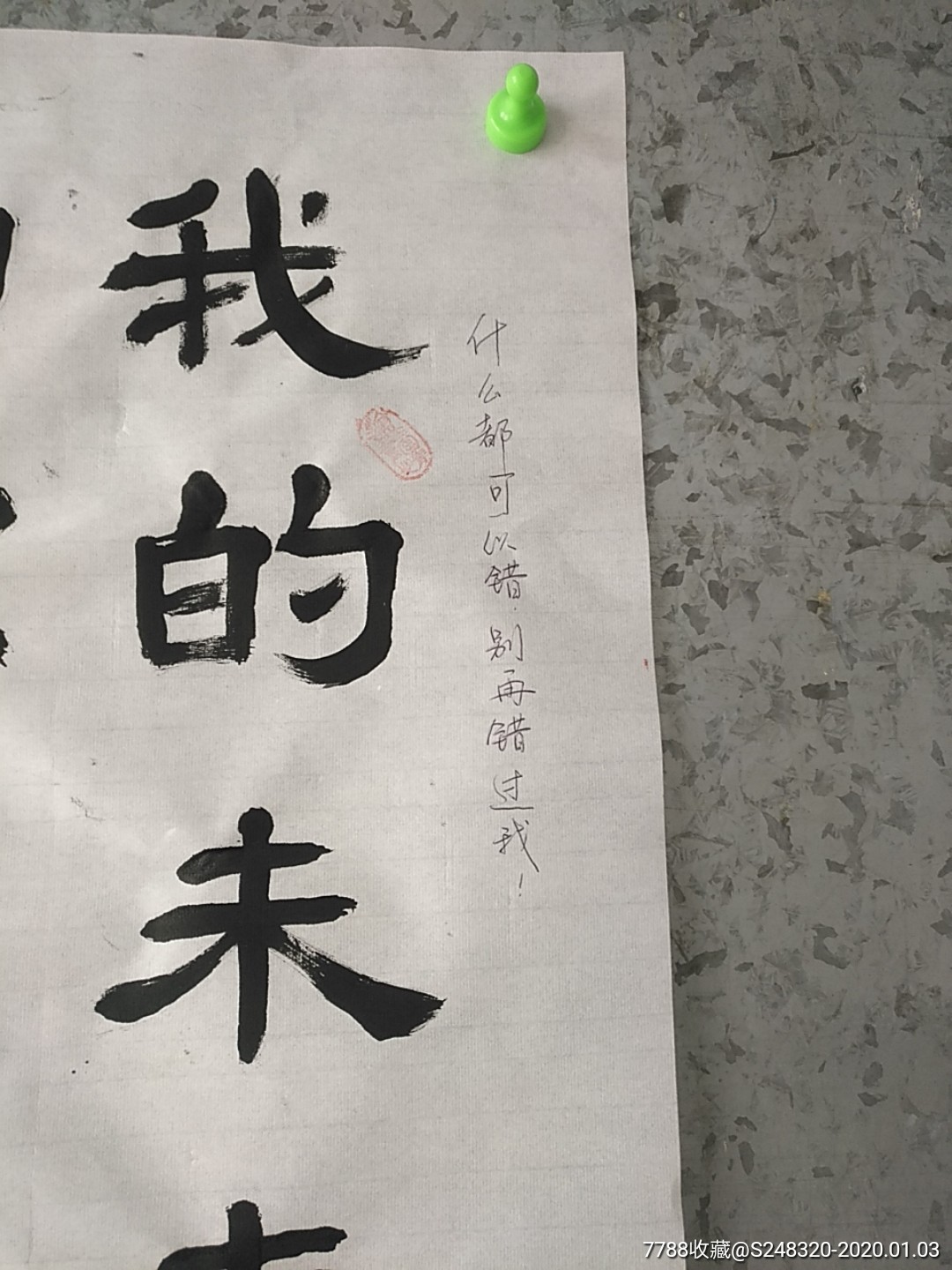 我的未来,与你同在-书法原作-7788收藏__收藏热线