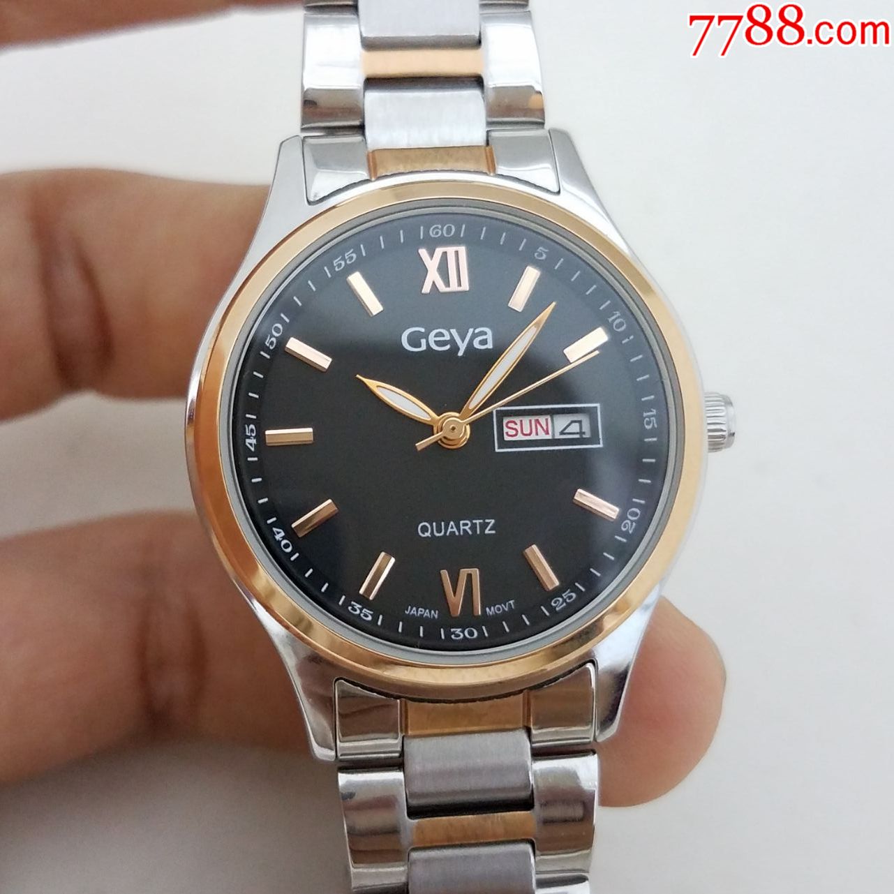 【全新,美品】格雅geya电子女表【优雅玫瑰间金表款】【高闪玫瑰金