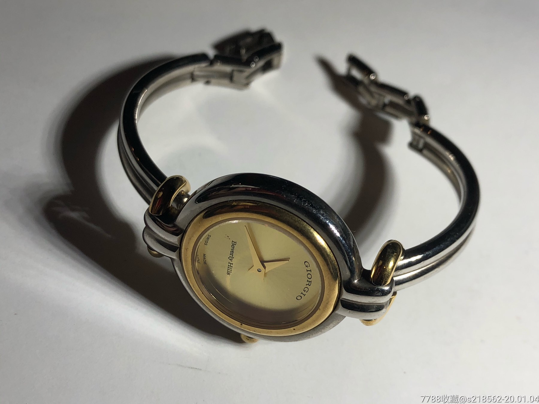瑞士原装正品giorgiobeverlyhills石英女表手镯腕表表盘26m,手表/腕表