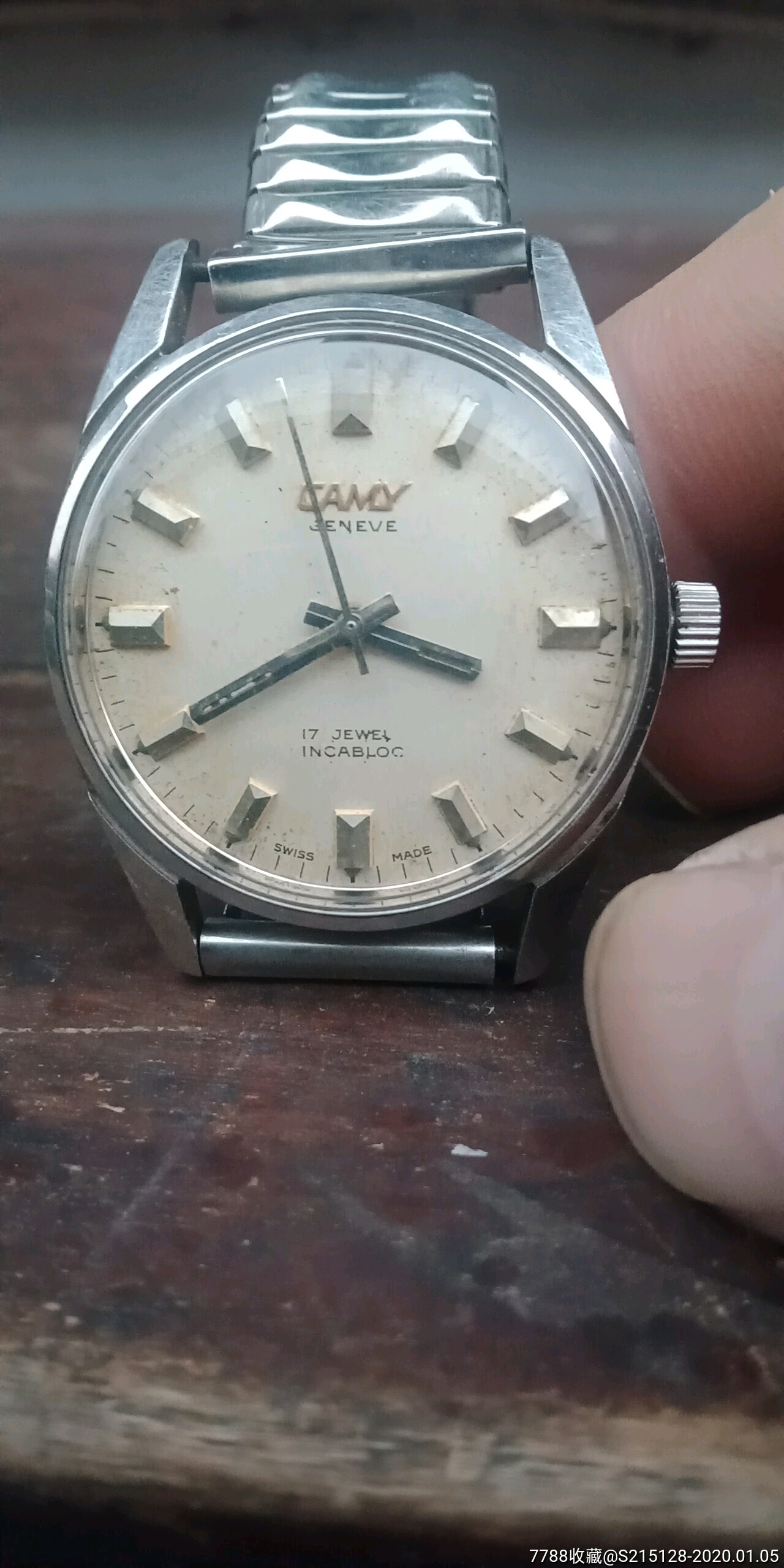 瑞士二手古董天美时17钻机械手表