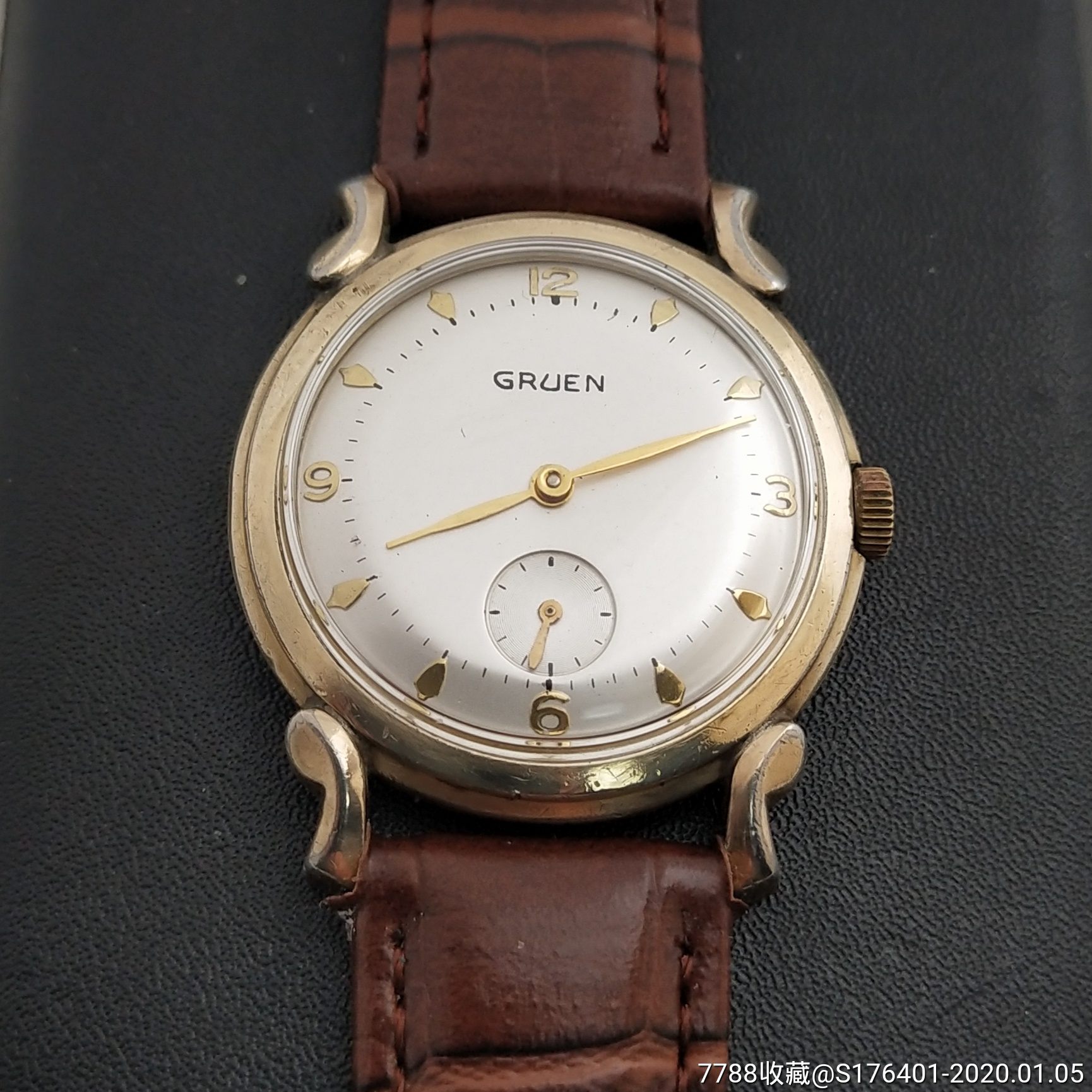 回流瑞士高路云短三针包金17钻机械男表!走时好!,手表/腕表_第1张