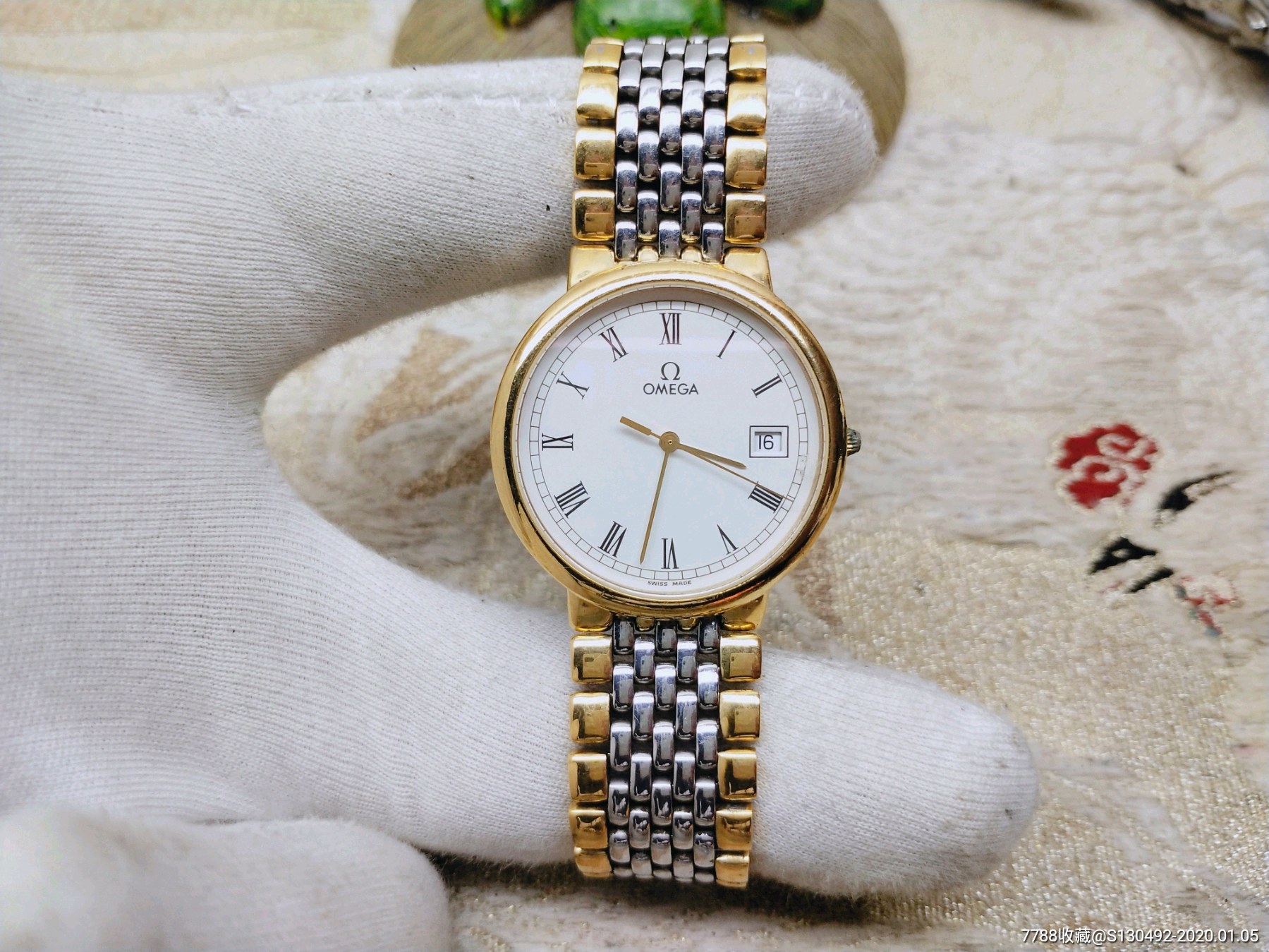 漂亮经典【6钻★超薄欧米茄单历碟飞系列男士超薄款!】★【赤壁·.