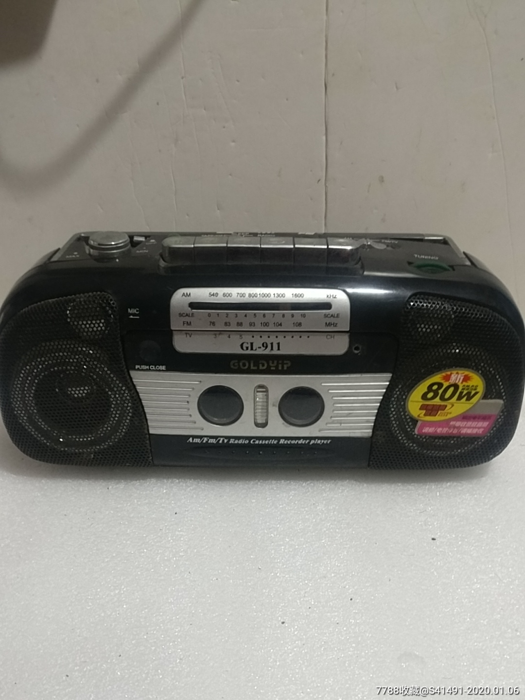 金业牌gl一911卡式收录机