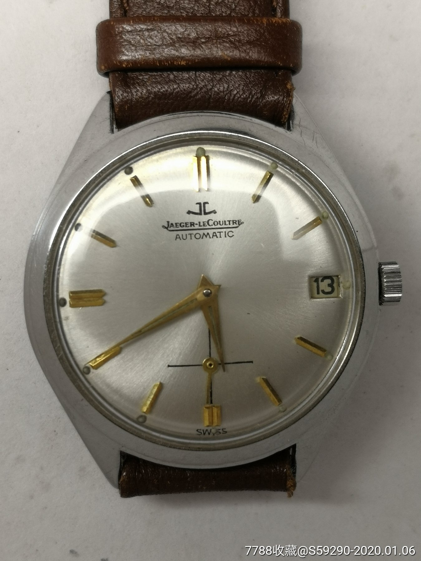 瑞士积家撞坨自动古董表,走时准确,直径35毫米,功能正常