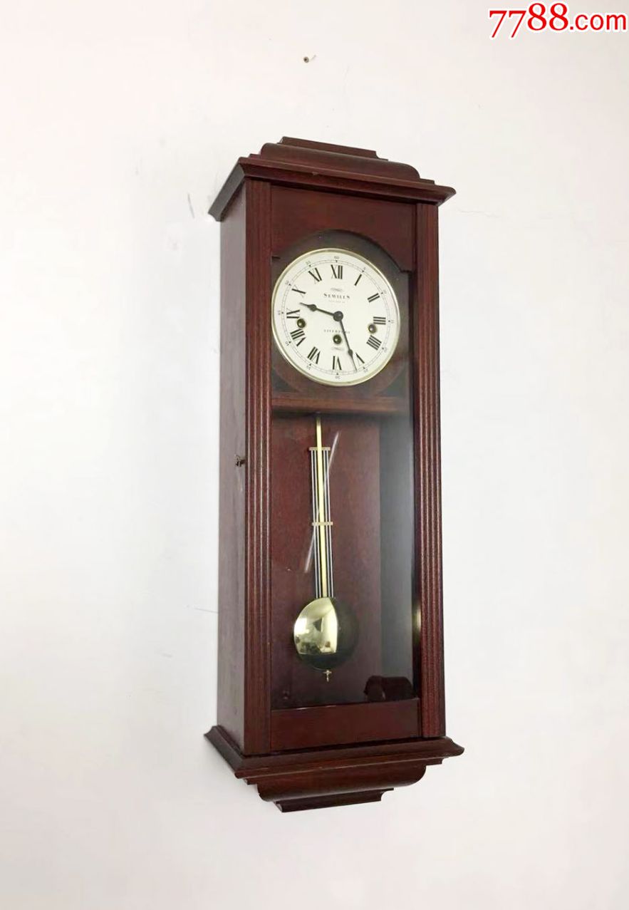 库存级伦敦sewills【名贵桃花心木】五音挂钟【疑心本店有托者请远离