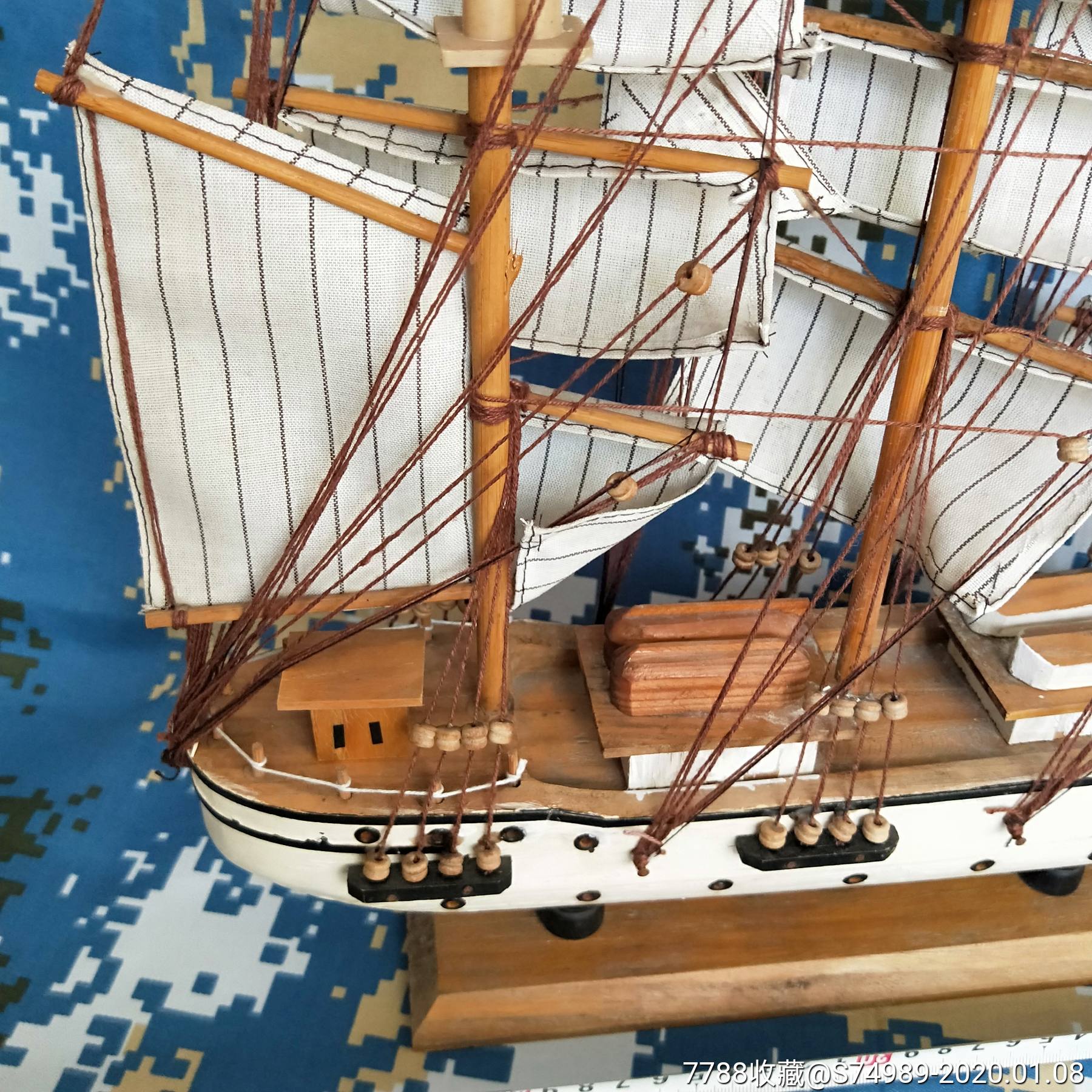 手工木制古帆船模型confection号胜利号海盗船战舰帆船一帆风顺