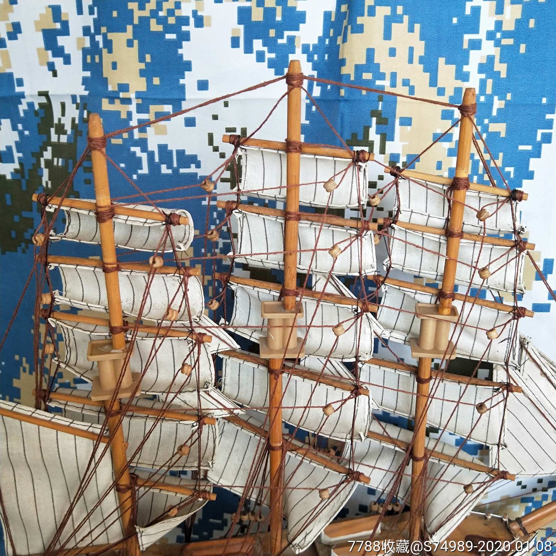 手工木制古帆船模型confection号胜利号海盗船战舰帆船一帆风顺