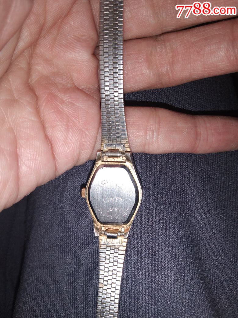 日本cinta镀金带钻女表一只-手表/腕表-7788收藏__收藏热线