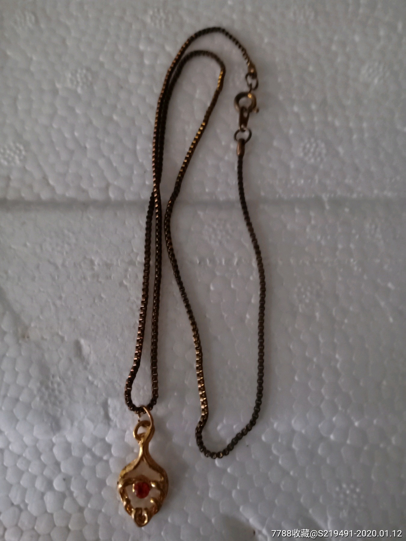 铜鎏金项链