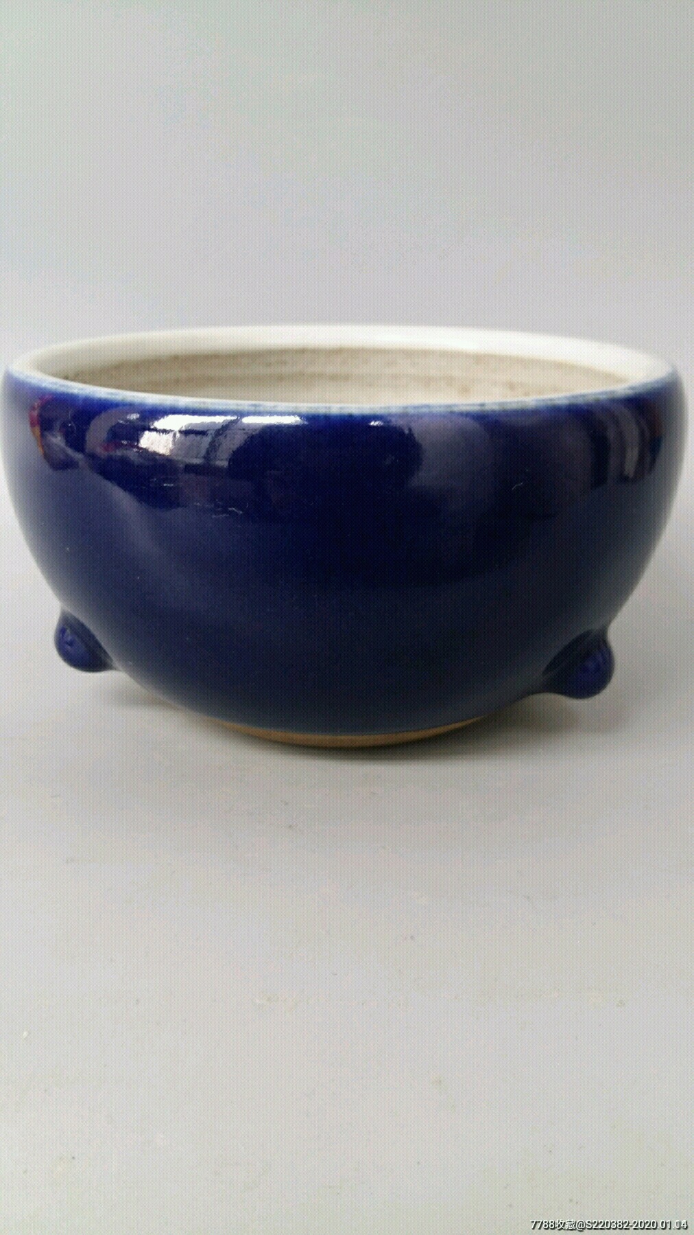 【大处理】霁蓝釉香炉(全品)