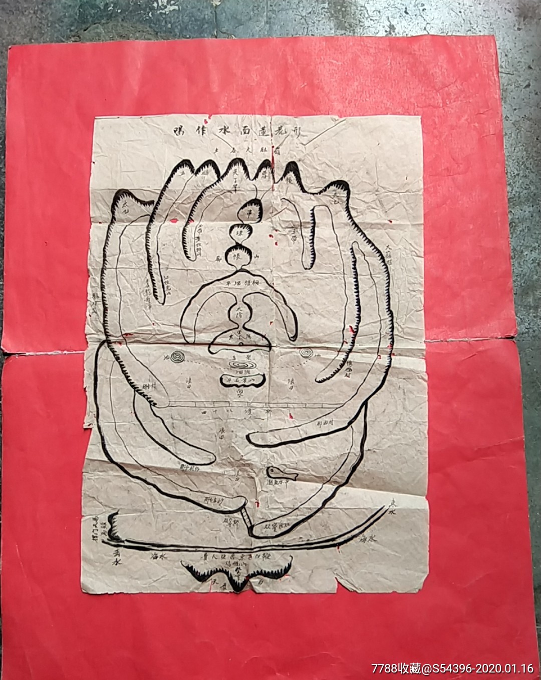 民国风水山图地理图