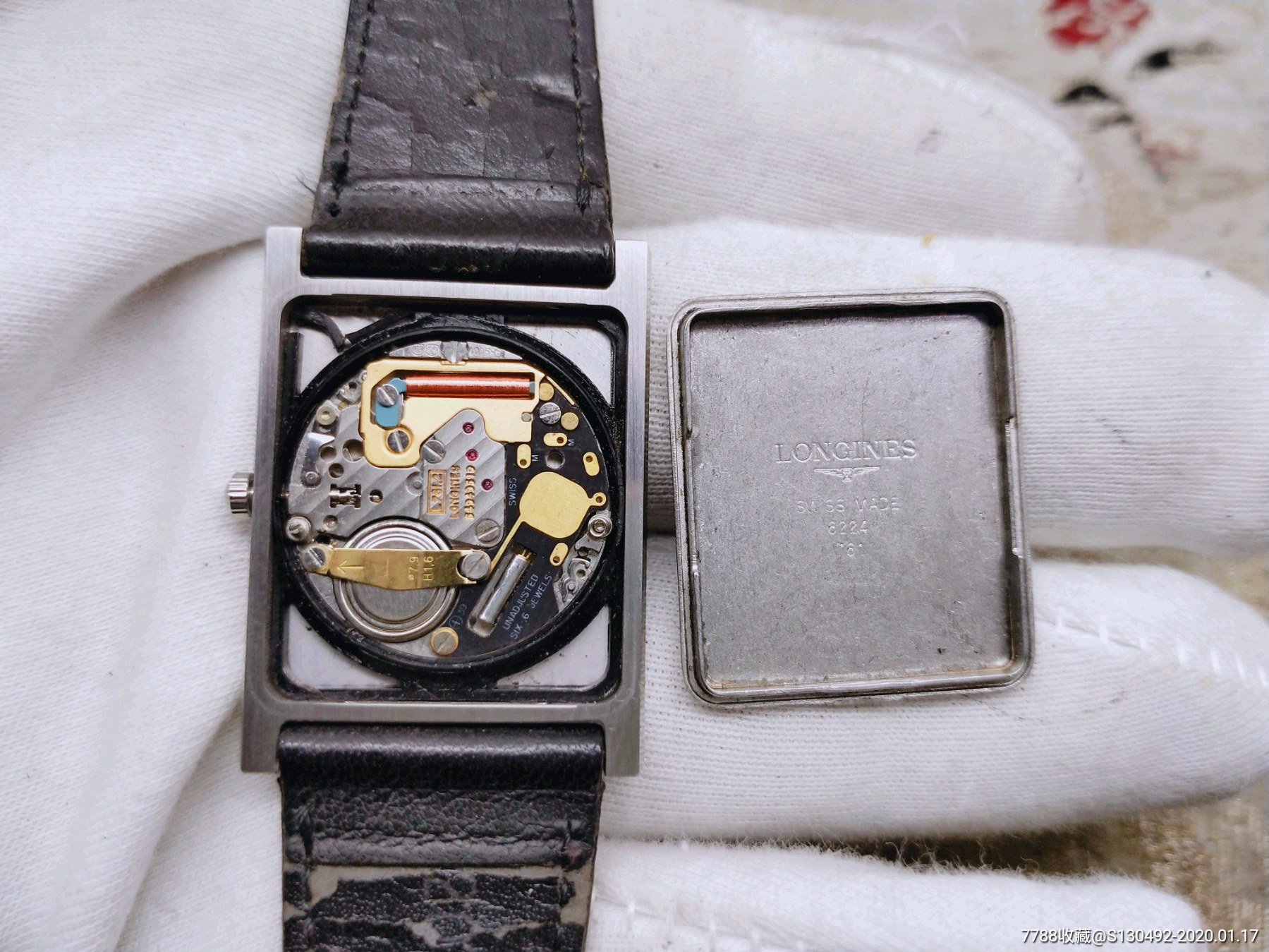 罕见好品【6宝石超薄浪琴经典男士石英机芯腕表】【.赤壁珍藏】