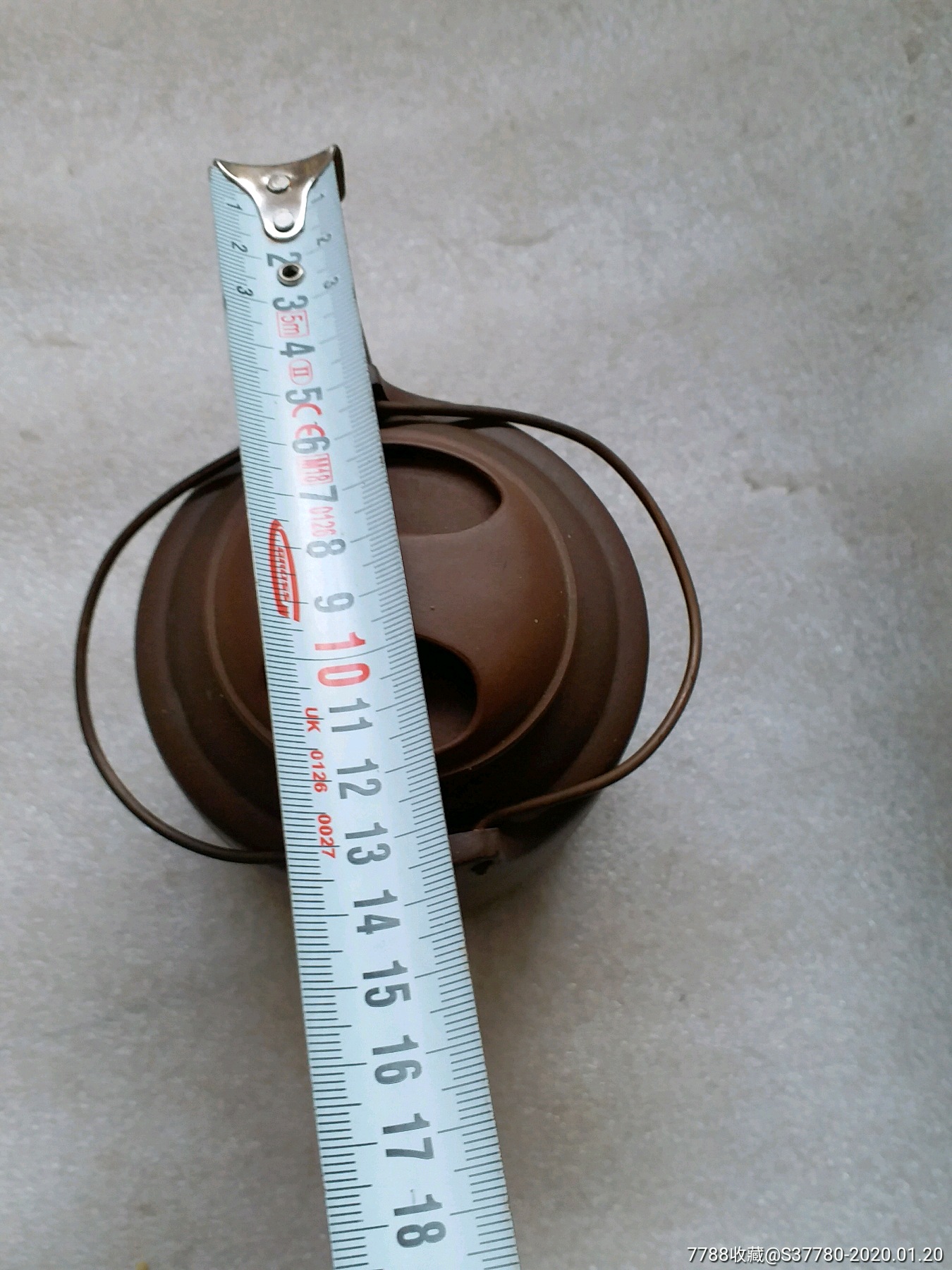 花鸟提梁壶无磕碰铜提手