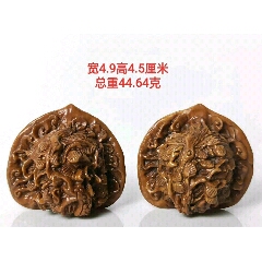 核雕核桃一对，(au22176145)_7788收藏__收藏热线