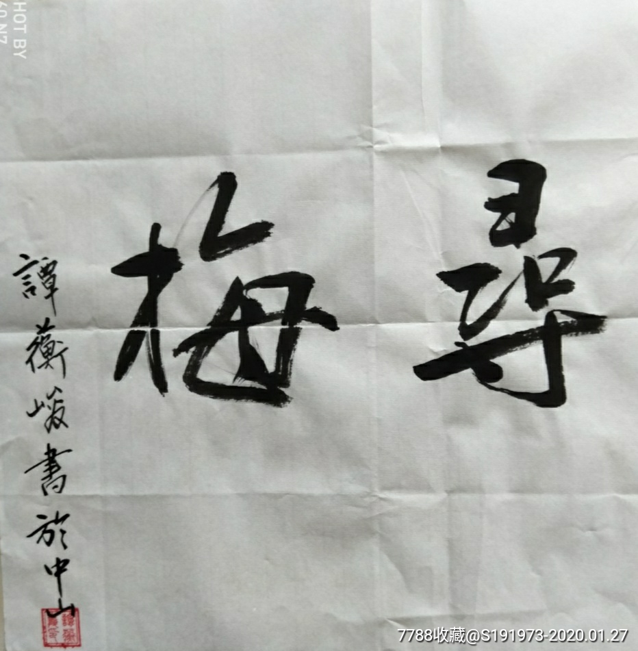 横幅书法作品《踏雪寻梅》