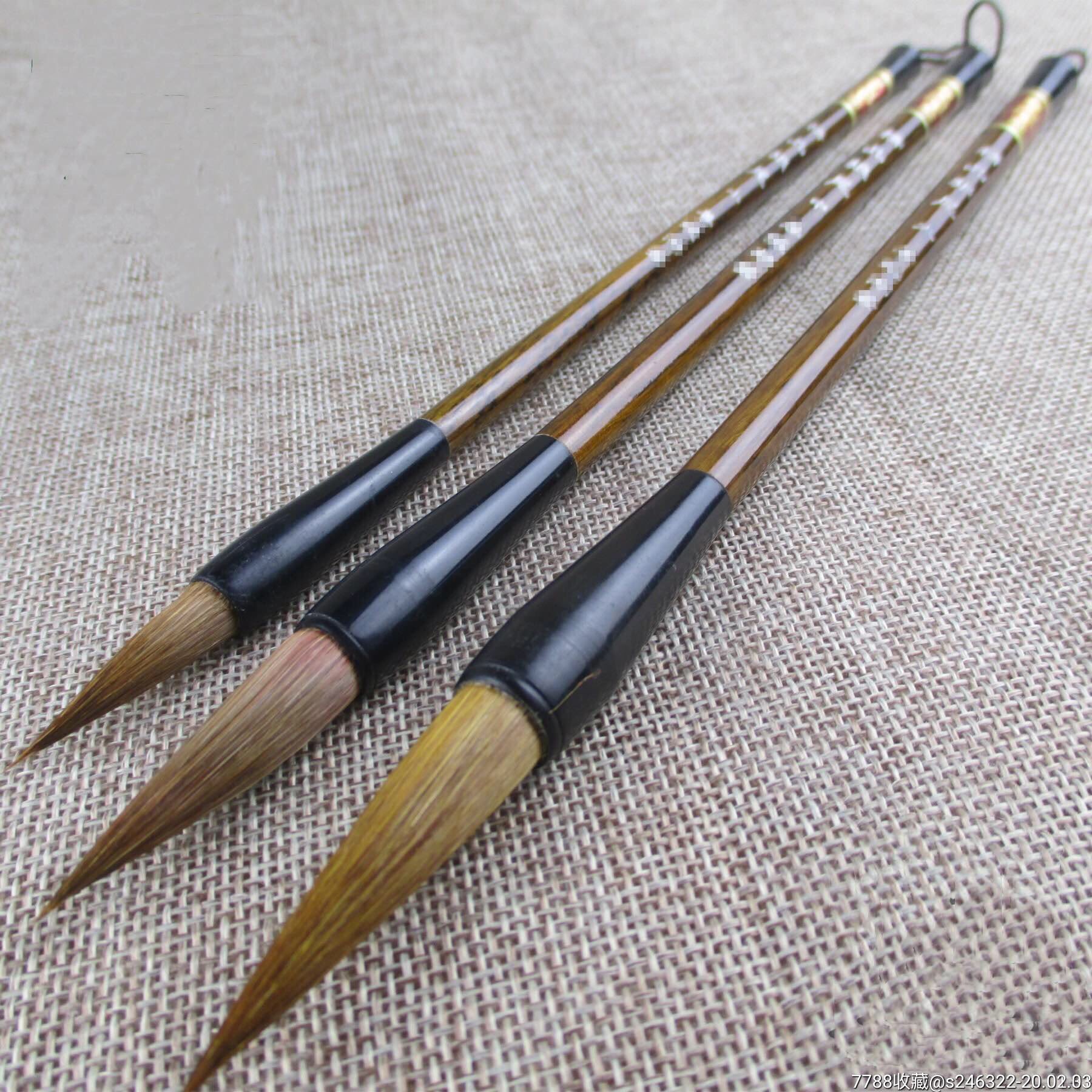 精品狼尾毫毛笔3件套